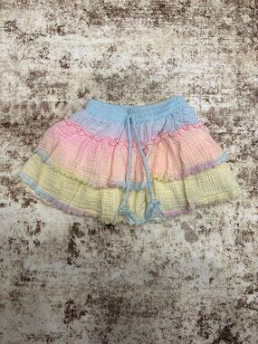 FBZ Flowers by Zoe Pastel Ombre Tiered Ruffle Skirt - Size 3T
